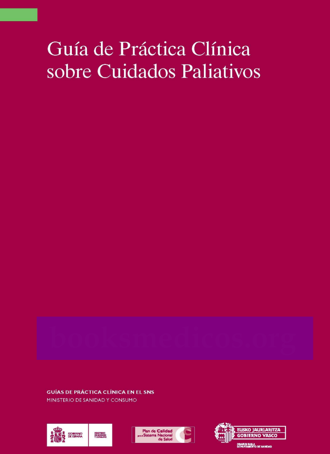 Guía de Práctica Clínica sobre Cuidados Paliativos